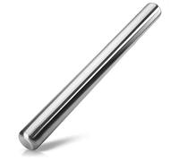 COM-FOUR® Rodillo premium - Rodillo de acero inoxidable apto para lavavajillas - Para masa de pizza, masa de pasta y más