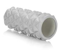 COM-FOUR® Rollo de yoga, rodillo de fascia estimulante: estimula la circulación sanguínea y relaja después del trabajo, fitness, yoga, entrenamiento y deporte (gris)
