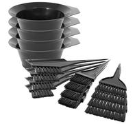 com four® set para teñir el cabello 16 piezas negro con pinceles y cuenco, kit para mezclar y aplicar color (Kit de coloración del cabello - 16 piezas)