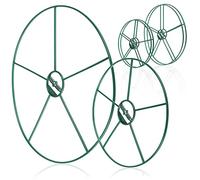 COM-FOUR® Soporte para Flores y Plantas perennes 6X - Soporte de arbusto Redondo en Dos tamaños - Soporte de arbusto para Flores, zarcillos y Plantas perennes