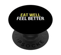 Coma Bien Siéntase Mejor Dieta Baja en FODMAP Salud intestinal Digestión PopSockets PopGrip Adhesivo