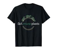 Coma más Plantas Divertido, Lindo Vegetariano Vegano a Base de Plantas Camiseta