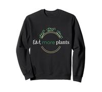 Coma más Plantas Divertido, Lindo Vegetariano Vegano a Base de Plantas Sudadera