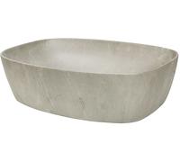 Comad Anna lavabo 50.5x39.5 cm oval sobre encimera marrón/beige UN-ANNA-MY1