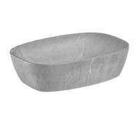 Comad Anna lavabo 50x39 cm oval sobre encimera gris/piedra UN-ANNA-MH1