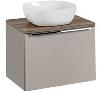Comad Santa Fe Taupe szafka 60 cm podumywalkowa wisząca z umywalką szara SET-SFT B 60CM UN 6252