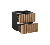 Comad Xilo armario 60x46x57 cm suspendido, para lavabo negro-roble XILO BLACK WOTAN 82-60-D-2S