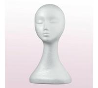 Comair Cabeza de Espuma Lady (Busto ) Blanco, 39,5 CM de Poliestireno