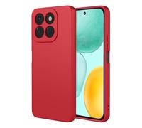 COMAKU Funda Compatible con Honor 400 Smart, Carcasa de Silicona Suave, Tacto Sedoso, Protección de Cámara, con Forro de Terciopelo a Prueba de Golpes Case - Rojo