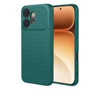 COMAKU Funda Compatible con Honor 600 5G, Carcasa de Silicona Suave, Tacto Sedoso, Protección de Cámara, con Forro de Terciopelo a Prueba de Golpes Case - Verde