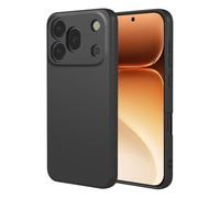 COMAKU Funda Compatible con Honor 600 Pro 5G, Carcasa de Silicona Suave, Tacto Sedoso, Protección de Cámara, con Forro de Terciopelo a Prueba de Golpes Case - Negro