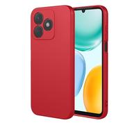 COMAKU Funda Compatible con Honor X5C Plus, Carcasa de Silicona Suave, Tacto Sedoso, Protección de Cámara, con Forro de Terciopelo a Prueba de Golpes Case - Rojo