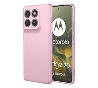 COMAKU Funda Compatible con Motorola Edge 70 5G, Carcasa de Silicona Suave, Tacto Sedoso, Protección de Cámara, con Forro de Terciopelo a Prueba de Golpes Case - Rosa