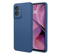 COMAKU Funda Compatible con Motorola Moto G55 5G, Carcasa de Silicona Suave, Tacto Sedoso, Protección de Cámara, con Forro de Terciopelo a Prueba de Golpes Case - Azul