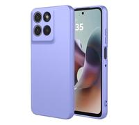COMAKU Funda Compatible con Motorola Moto G56 5G, Carcasa de Silicona Suave, Tacto Sedoso, Protección de Cámara, con Forro de Terciopelo a Prueba de Golpes Case - Morado
