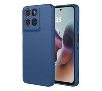 COMAKU Funda Compatible con Motorola Moto G56 5G, Carcasa de Silicona Suave, Tacto Sedoso, Protección de Cámara, con Forro de Terciopelo a Prueba de Golpes Case - Azul