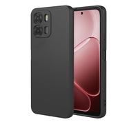 COMAKU Funda Compatible con OPPO A6X 4G / A6X 5G, Carcasa de Silicona Suave, Tacto Sedoso, Protección de Cámara, con Forro de Terciopelo a Prueba de Golpes Case - Negro