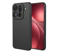 COMAKU Funda Compatible con OPPO Find X9 Pro, Carcasa de Silicona Suave, Tacto Sedoso, Protección de Cámara, con Forro de Terciopelo a Prueba de Golpes Case - Negro