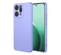 COMAKU Funda Compatible con OPPO Reno 14 5G, Carcasa de Silicona Suave, Tacto Sedoso, Protección de Cámara, con Forro de Terciopelo a Prueba de Golpes Case - Morado
