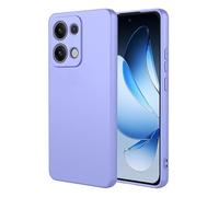 COMAKU Funda Compatible con OPPO Reno 16 5G, Carcasa de Silicona Suave, Tacto Sedoso, Protección de Cámara, con Forro de Terciopelo a Prueba de Golpes Case - Morado