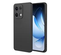 COMAKU Funda Compatible con OPPO Reno 16 Pro 5G, Carcasa de Silicona Suave, Tacto Sedoso, Protección de Cámara, con Forro de Terciopelo a Prueba de Golpes Case - Negro