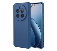 COMAKU Funda Compatible con Realme 12+ 5G / Realme 12 Plus 5G, Carcasa de Silicona Suave, Tacto Sedoso, Protección de Cámara, con Forro de Terciopelo a Prueba de Golpes Case - Azul