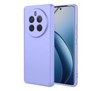 COMAKU Funda Compatible con Realme 12+ 5G / Realme 12 Plus 5G, Carcasa de Silicona Suave, Tacto Sedoso, Protección de Cámara, con Forro de Terciopelo a Prueba de Golpes Case - Morado