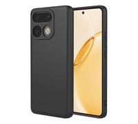 COMAKU Funda Compatible con Realme 16T, Carcasa de Silicona Suave, Tacto Sedoso, Protección de Cámara, con Forro de Terciopelo a Prueba de Golpes Case - Negro