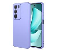 COMAKU Funda Compatible con Realme C71 4G, Carcasa de Silicona Suave, Tacto Sedoso, Protección de Cámara, con Forro de Terciopelo a Prueba de Golpes Case - Morado