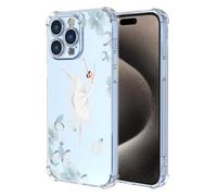 COMAKU Funda Compatible con Samsung Galaxy S26 Ultra Case, Transparente TPU Chica Diseño Dama Carcasa 3D Motivo Flores Relieve Protector Case Cover - Ballet