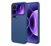 COMAKU Funda Compatible con Xiaomi 17 Pro MAX, Carcasa de Silicona Suave, Tacto Sedoso, Protección de Cámara, con Forro de Terciopelo a Prueba de Golpes Case - Azul