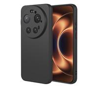 COMAKU Funda Compatible con Xiaomi 17 Ultra, Carcasa de Silicona Suave, Tacto Sedoso, Protección de Cámara, con Forro de Terciopelo a Prueba de Golpes Case - Negro