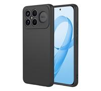 COMAKU Funda Compatible con Xiaomi Poco F8 Ultra, Carcasa de Silicona Suave, Tacto Sedoso, Protección de Cámara, con Forro de Terciopelo a Prueba de Golpes Case - Negro