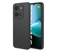COMAKU Funda Compatible con Xiaomi Redmi 15C 4G, Carcasa de Silicona Suave, Tacto Sedoso, Protección de Cámara, con Forro de Terciopelo a Prueba de Golpes Case - Negro