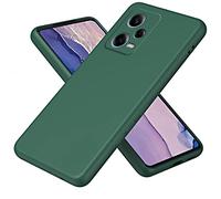 COMAKU Funda Compatible con Xiaomi Redmi Note 12 5G/Xiaomi Poco X5 5G, Carcasa de Silicona Suave, Tacto Sedoso, Protección de Cámara, con Forro de Terciopelo a Prueba de Golpes Case - Verde
