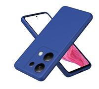 COMAKU Funda Compatible con Xiaomi Redmi Note 13 Pro 4G, Carcasa de Silicona Suave, Tacto Sedoso, Protección de Cámara, con Forro de Terciopelo a Prueba de Golpes Case - Azul