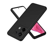COMAKU Funda Compatible con Xiaomi Redmi Note 13 Pro 5G, Carcasa de Silicona Suave, Tacto Sedoso, Protección de Cámara, con Forro de Terciopelo a Prueba de Golpes Case - Negro