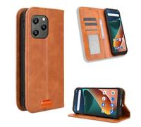 COMAKU Funda con Tapa Blackview BV5300/ BV5300 Pro/ BV5300 Plus, Carcasa Movil Libro Antigolpes con Ranura para Tarjeta - Marrón