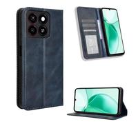 COMAKU Funda con Tapa ZTE Blade A55, Carcasa Movil Libro Antigolpes con Ranura para Tarjeta - Azul