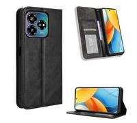 COMAKU Funda con Tapa ZTE Blade V60 Design, Carcasa Movil Libro Antigolpes con Ranura para Tarjeta - Negro
