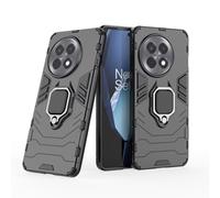 COMAKU Funda de Armor para el OnePlus 13R, Carcasa TPU+PC Antigolpes con Anillo Soporte - Negro
