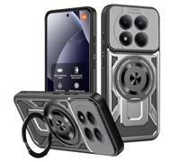 COMAKU Funda de Armor para el Xiaomi Redmi Note 15 Pro 5G, Carcasa TPU+PC Antigolpes con Anillo Soporte [Protección Lente Cámara] - Gris