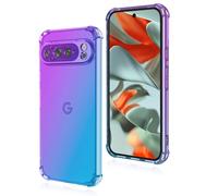 COMAKU Funda Google Pixel 9 Pro XL - Carcasa Ultraligera y Delgada de TPU con Protección a Prueba de Golpes, Elegante Diseño Transparente Degradado para Google Pixel 9 Pro XL - Azul Morado
