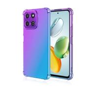 COMAKU Funda Honor 200 Smart - Carcasa Ultraligera y Delgada de TPU con Protección a Prueba de Golpes, Elegante Diseño Transparente Degradado para Honor 200 Smart - Azul Morado