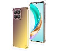 COMAKU Funda Honor X6b - Carcasa Ultraligera y Delgada de TPU con Protección a Prueba de Golpes, Elegante Diseño Transparente Degradado para Honor X6b - Oro Negro