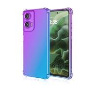 COMAKU Funda Motorola Moto G35 - Carcasa Ultraligera y Delgada de TPU con Protección a Prueba de Golpes, Elegante Diseño Transparente Degradado para Motorola Moto G35 - Azul Morado