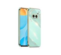 COMAKU Funda Nothing Phone (2a) a Prueba de Golpes, Carcasa de Silicona Ultra Delgada Resistente, Case Protectora de Moda con Bordes de Líneas Galvanizadas para Nothing Phone (2a), Verde