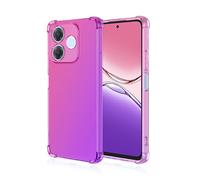 COMAKU Funda OPPO A5 Pro 5G - Carcasa Ultraligera y Delgada de TPU con Protección a Prueba de Golpes, Elegante Diseño Transparente Degradado para OPPO A5 Pro 5G - Rosado Morado