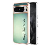 COMAKU Funda para Google Pixel 8 Pro, con Elegante Dibujos Estampada Diseño, Suave TPU Silicona Antigolpes Anti-rasguños Carcasa Cover Case - Sonrisas