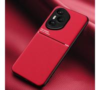 COMAKU Funda para Honor 400 Pro, Ultrafino Textura Antideslizante PU + TPU Silicona Fundas Carcasa - Rojo